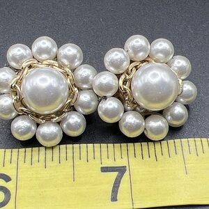 Vintage 1950’s Japan Cluster Bead Earrings